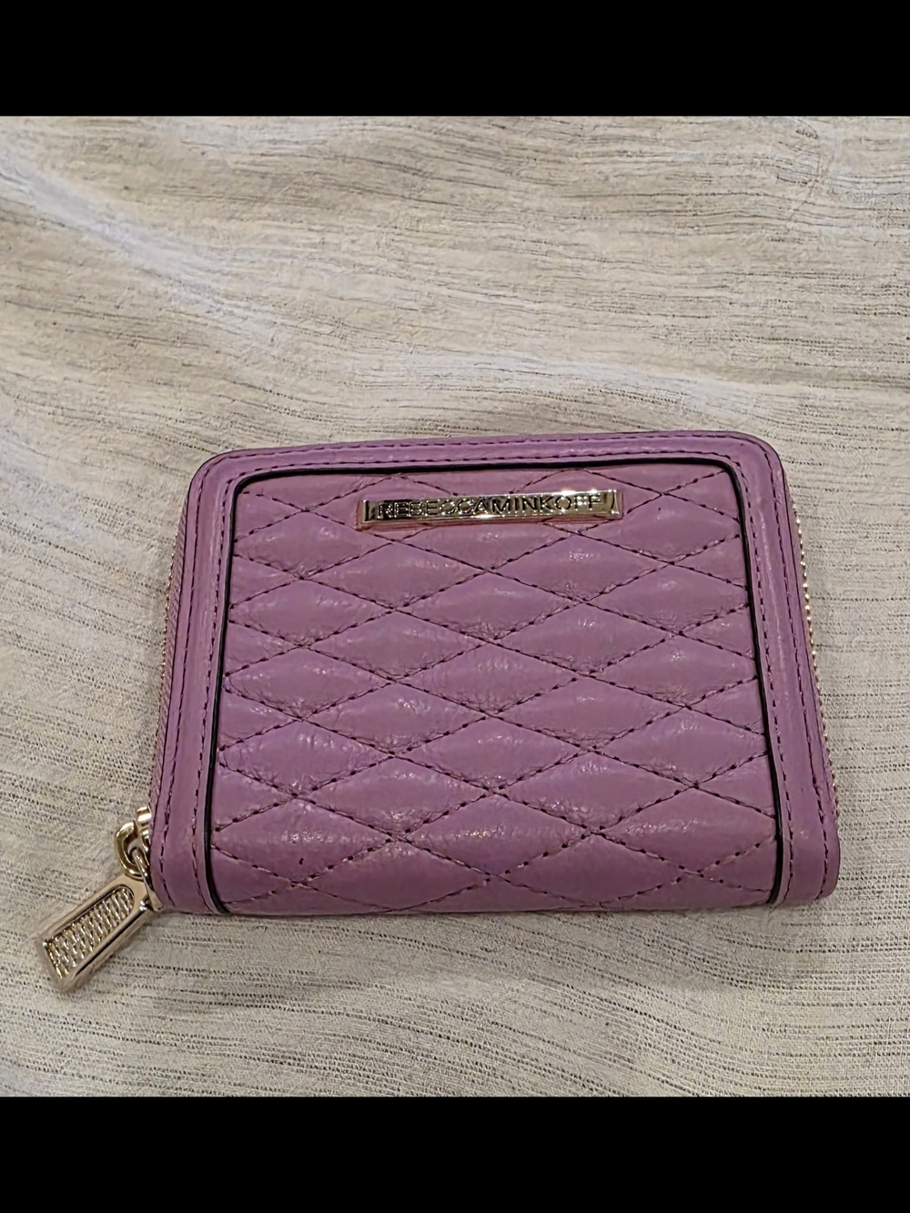 Rebecca Minkoff Quilted Small Zip Wallet